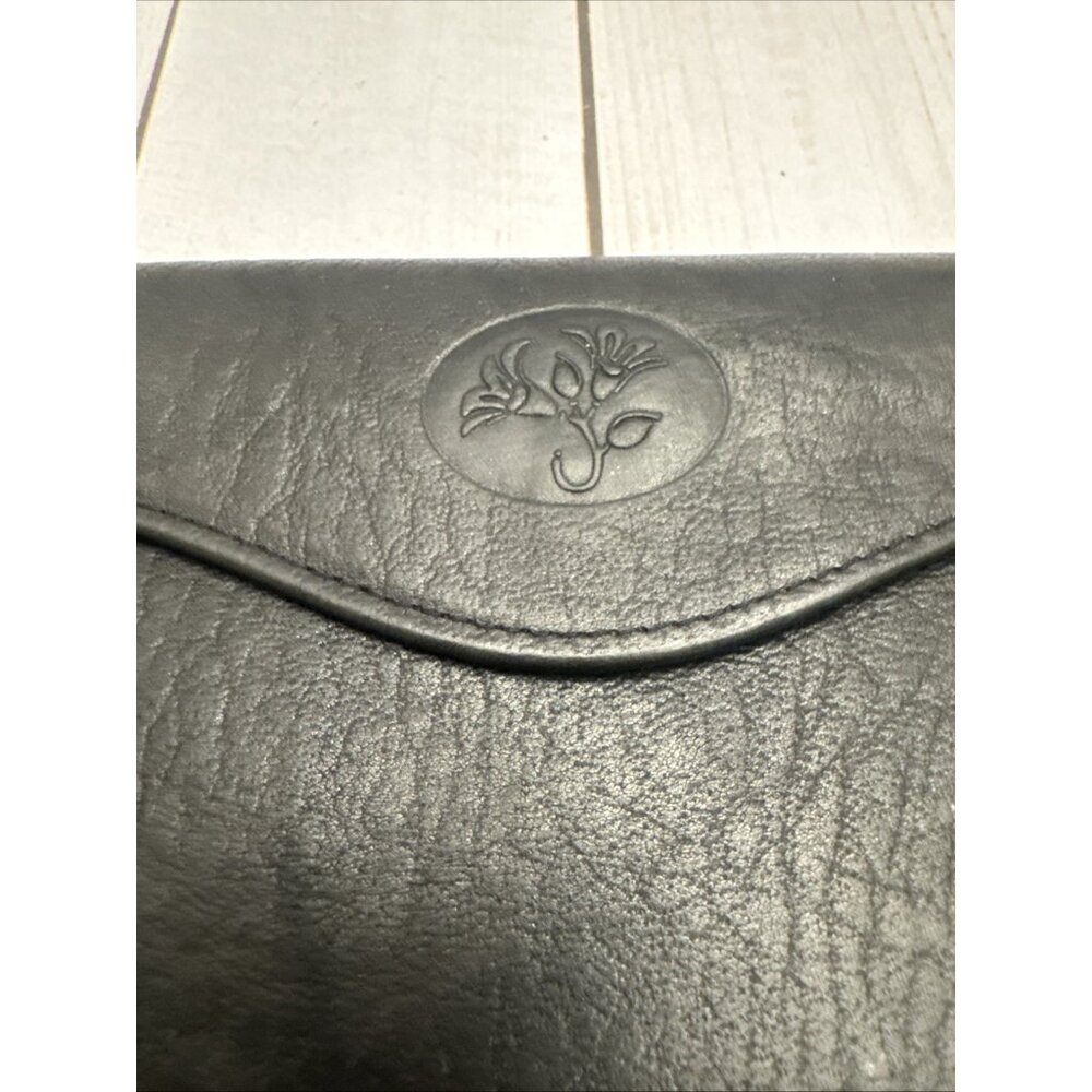 Buxton Heiress Black Leather Wallet Organizer Clutch 7x4x1" VGUC CHARITY - Picture 2 of 5
